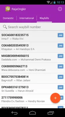 RajaOngkir android App screenshot 2